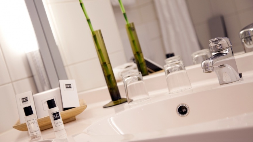 Badezimmer im relexa hotel Frankfurt am Main Badezimmer im relexa hotel Frankfurt am Main